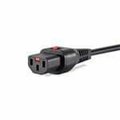 Schaffner Emc Ac Power Cords Iec C13 + Female Plug, Straight, Lock - Sev1011, Straight - H05Vv-F, 200 Cm, Black,  IL13P-CH1-H05-3100-200